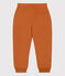 Pantaloni joggers in tessuto felpato bambina / bambino marrone ECUREUIL