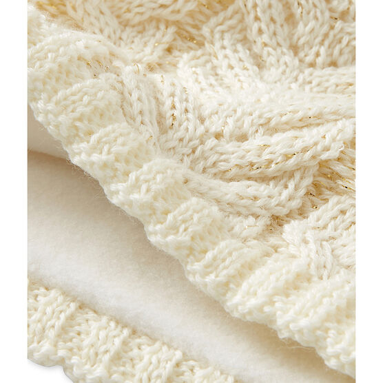 Cappello per bambina beige COQUILLE/giallo DORE