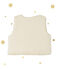 Gilet smanicato per bebé femmina reversibile beige COQUILLE