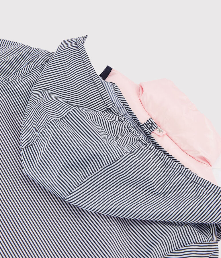 Giacca a vento 3 in 1 riciclato bambino rosa