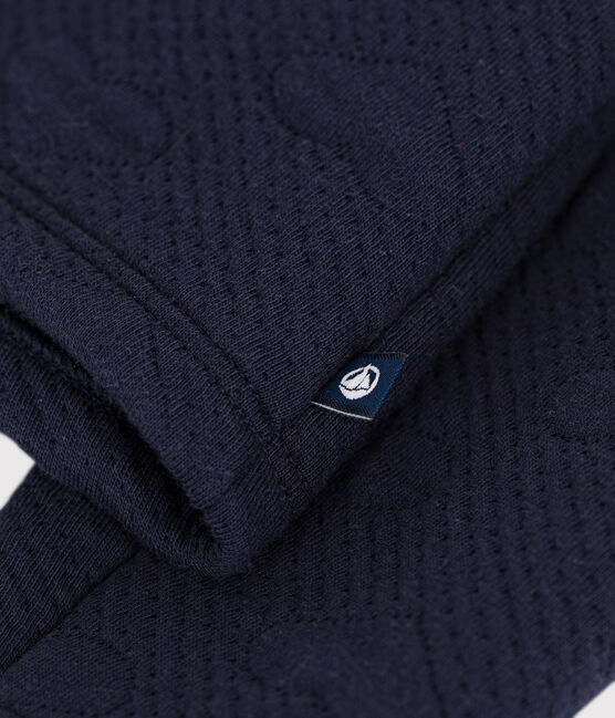 Cardigan in tubique bambina blu SMOKING
