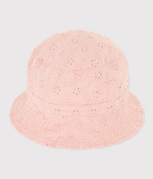 Bob con pizzo sangallo rosa