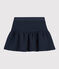 Gonna in tubique trapuntato bambina blu SMOKING