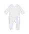 Coordinato bebé unisex coprifasce e ghettine bianco ECUME/grigio GRIS