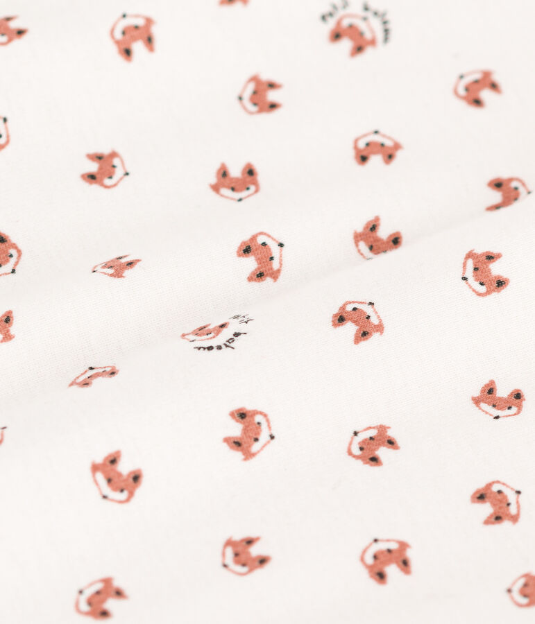 Bodyjama senza piedi neonato a costine bianco/multicolore