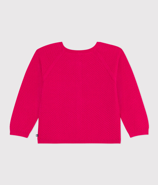 Cardigan in cotone bambina rosa DELHI