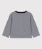 Cardigan per bebè millerighe in jersey spesso blu SMOKING/bianco MARSHMALLOW