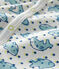 Tutina pigiama bebè a costine bianco MARSHMALLOW/bianco MULTICO