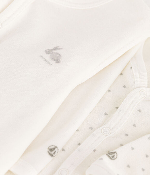 Set di 2 pigiami in velluto neonato multicolore