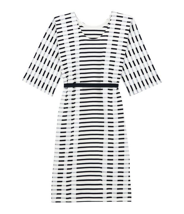 Abito kimono bianco/blu