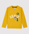 T-shirt bambino a maniche lunghe in cotone giallo BOUDOR