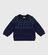 Maglione in misto lana e cotone fantasia neonato