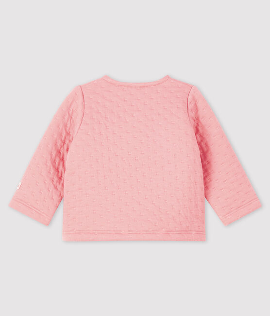 Cardigan neonata in tubique rosa CHARME