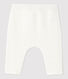 Pantaloni bianchi bebè trapuntati in cotone biologico