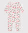 Pigiama in cotone a fiori neonato rosa FLEUR/bianco MULTICO