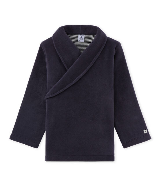Cardigan per bambino in pile blu SMOKING