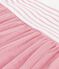 Abito a maniche corte in cotone e tulle con corpetto a righe neonata bianco MARSHMALLOW/rosa CHARME