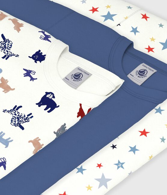 Set di T-shirt a maniche corte in cotone con stampa bambino variante 1