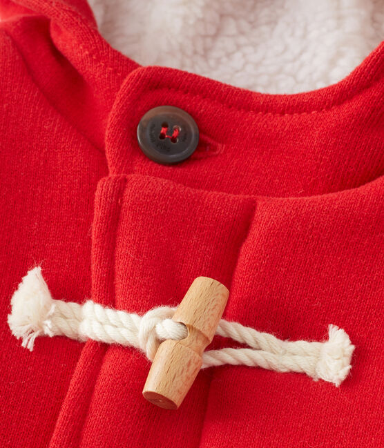Montgomery per bebé in molleton rosso FROUFROU