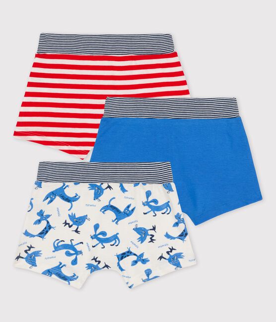 Confezione da 3 boxer bambino animali in cotone variante 1