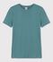 T-shirt L'ICONIQUE girocollo in cotone donna verde BRUT
