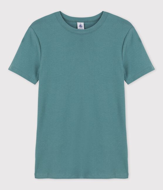 T-shirt L'ICONIQUE girocollo in cotone donna verde BRUT