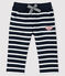 Pantalone a righe marinare bebè maschietto blu SMOKING/bianco MARSHMALLOW