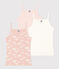 Confezione da 3 canottiere con spalline nuvole in cotone bambino variante 1