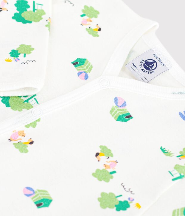 Dors bien en coton bianco/blu/multicolore