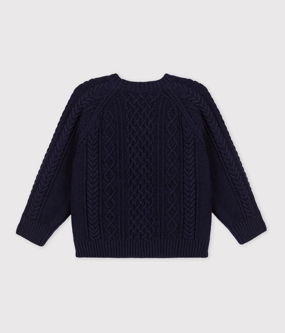 Pullover bambino in cotone unisex blu SMOKING