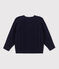 Pullover bambino in cotone unisex blu SMOKING
