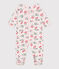 Pigiama in cotone a fiori neonato rosa FLEUR/bianco MULTICO