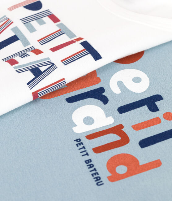 Set da 2 T-shirt a maniche corte in cotone bambino variante 1