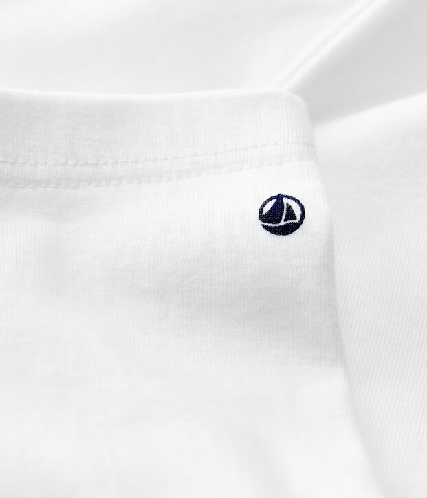 Leggins per beb&egrave; in cotone bianco