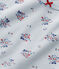 T-shirt per bambina stampata in jersey stretch blu FRAICHEUR/bianco MULTICO