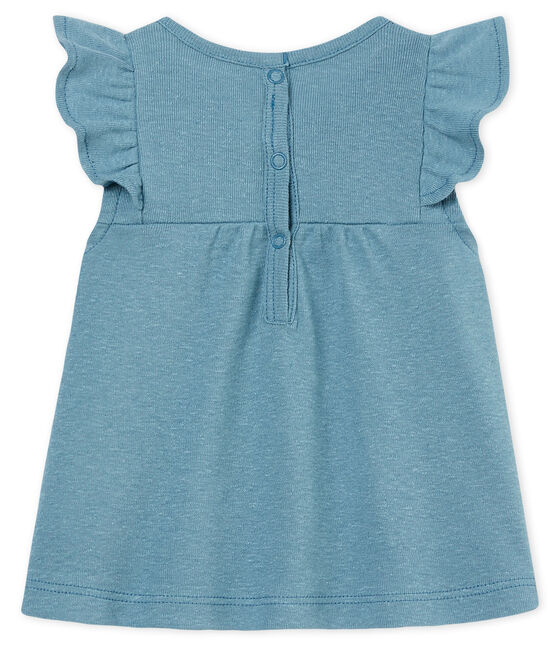 Blusa mc neonata in cotone/lino FONTAINE