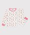 Pigiama in cotone con stampa animalier bambino bianco/multicolore