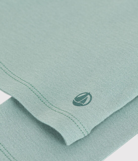 Cardigan in cotone tinta unita bambino verde PAUL
