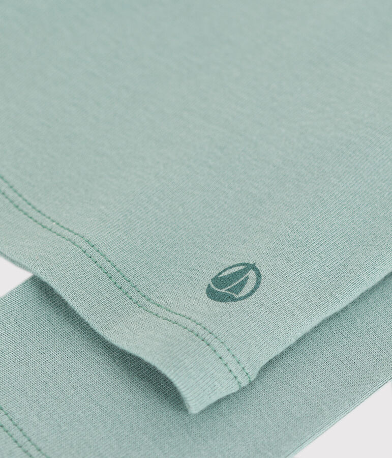 Cardigan in cotone tinta unita bambino verde