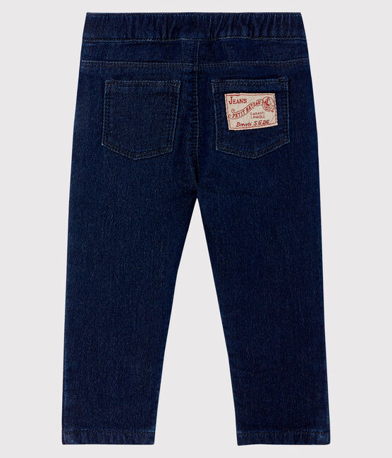 Pantaloni per  bebè in molleton denim blu JEAN