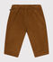 Pantaloni in velluto neonato marrone CUIVRE