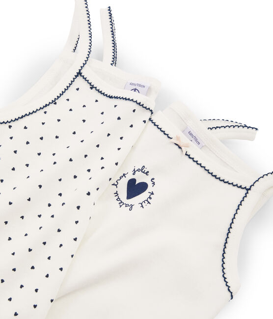 Duo canottiere con spalline bambina variante 1