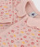 Pigiama bebè in cotone a fiori rosa SALINE/bianco MULTICO
