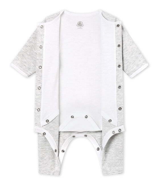 Bodygiama®per bebé unisex grigio BELUGA/bianco ECUME