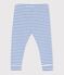 Leggins in cotone a righe neonato blu MILK/ PERSE
