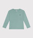 T-shirt a maniche lunghe a costine bambina/bambino