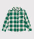 Camicia bambino in flanella a scacchi