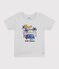 T-shirt a maniche corte in cotone con stampa bambino grigio BELUGA CHINE