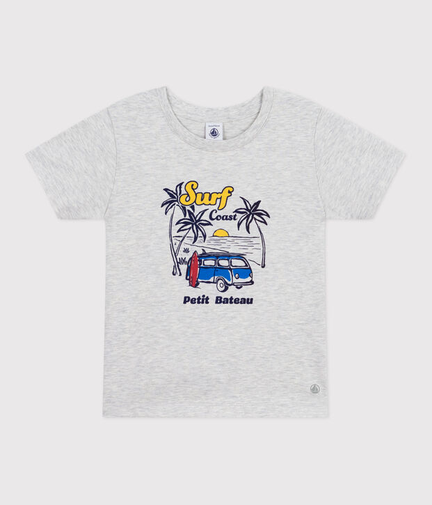 T-shirt a maniche corte in cotone con stampa bambino BELUGA CHINE