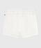 Shorts in seersucker a righe neonato bianco ECUME